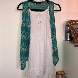 Ally b dress with a cardigan attached to it